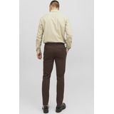 Jack & Jones - Overhemd - Beige - Katoen - Slim Fit