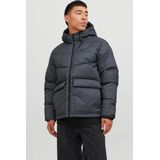 JACK & JONES Bufferjas voor jongens, donkergrijs melange, M, donkergrijs gemêleerd
