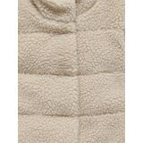 ONLY MINI - Teddy Gilet - Wit - Mouwloos - Knoopsluiting