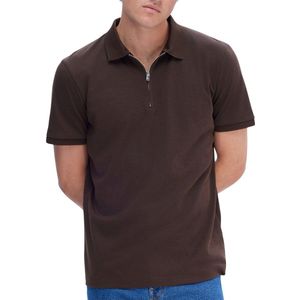 Selected Homme - Poloshirt - Bruin - Katoen
