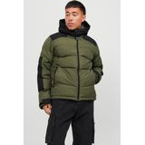 JACK & JONES ORIGINALS Bomberjack JORCOLLEGE met Printopdruk Beige