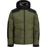 JACK & JONES ORIGINALS Bomberjack JORCOLLEGE met Printopdruk Beige