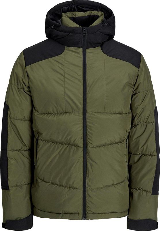 JACK & JONES ORIGINALS Bomberjack JORCOLLEGE met Printopdruk Beige