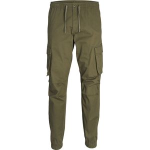 JACK & JONES Kane Noah Cuffed Cargo loose fit - heren cargo broek - groen