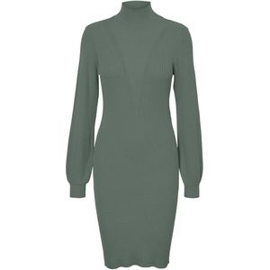 Kleding - Cocktailjurk - Effen - Knitwear - Opstaande Kraag