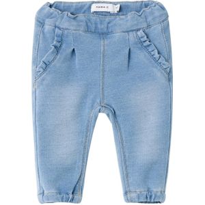 NAME IT Nbfbella 6101-tr Noos ronde jeans voor babymeisjes, Lichtblauw jeans