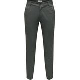 Only & Sons - Slim 02093 - Chino Broek - Herringbone - Grijs - Katoen