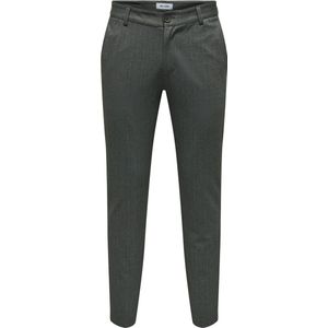 Only & Sons - Slim 02093 - Chino Broek - Herringbone - Grijs - Katoen