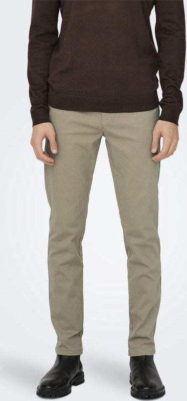 Only & Sons Broek Onsmark Pete Life Slm Chin 0013 Pnt 22027773 Chinchilla Mannen