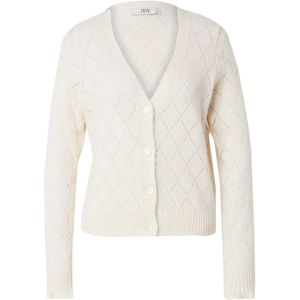 Jacqueline de Yong Vest Jdyletty V-neck Struc Cardi Knt 15309447 Whitecap Gray Dames