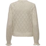 Jacqueline de Yong Vest Jdyletty V-neck Struc Cardi Knt 15309447 Whitecap Gray Dames