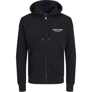 Jack&Jones - Vest - Zwart - Katoen - Opstaande Kraag