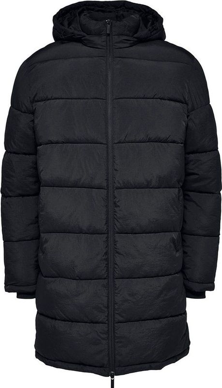 Selected - Cooper - Gewatteerde Jas - Zwart - Lang - Waterafstotend