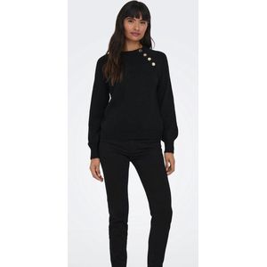 ONLY - Trui - Zwart - Acryl - Lange Mouwen - Ronde Hals