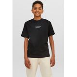 T-shirt - Ronde Hals - Korte Mouwen - Deboss Print - Jersey Stof - Junior