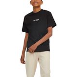 T-shirt - Ronde Hals - Korte Mouwen - Deboss Print - Jersey Stof - Junior