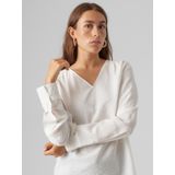 VERO MODA - VMLENA LS PLEAT TOP - Dames Top - V-Hals - Lange Mouwen
