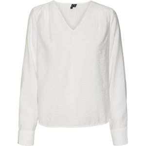 VERO MODA VMLENA LS PLEAT TOP WVN NOOS Dames Top - Maat S