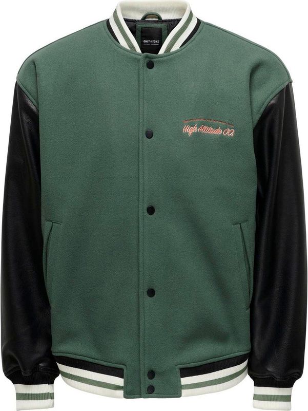 Tussenjas - BARRY - College Jacket - Licht Gevoerd - Motiefprint