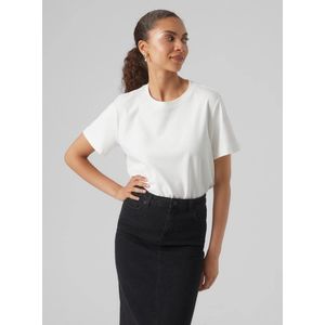 Vero Moda - Awnaima Ss o-Neck t-Shirt Noos - 10294544 - Snow White