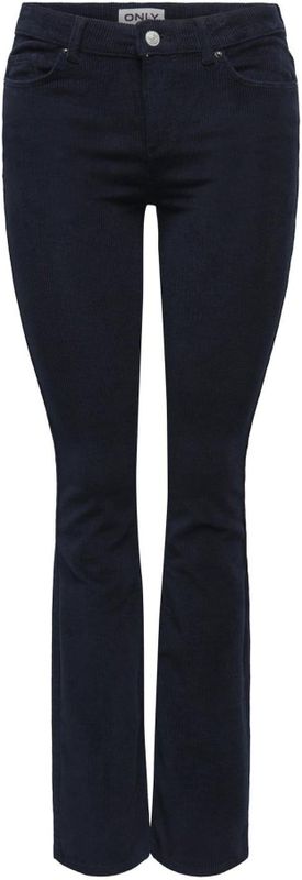 ONLY - Ribbroek - Navy - Flared - Lang/maxi - Corduroy