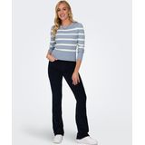 ONLY - Broek - Navy - Flared - Corduroy - 5-pocket-style