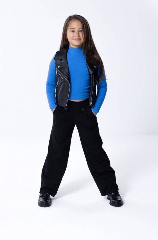 KIDS ONLY GIRL Imitatieleren Gilet KOGVERA Zwart