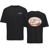 T-shirt - Katoen - Korte Mouwen - Relaxed Fit - Rubberen Print