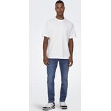 ONLY & SONS - ONSWEFT 22005076 - Straight Jeans - Blauw - 64% Katoen