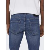 ONLY & SONS - ONSWEFT 22005076 - Straight Jeans - Blauw - 64% Katoen