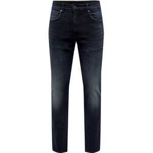 LOOM - Slim Fit Jeans - Licht Verwassen Dark Denim - Stretchy Stof