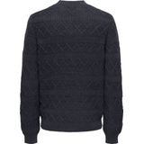 Only & Sons Trui Onswade Reg 5 Struc Crew Neck Knit 22027159 Dark Navy Mannen