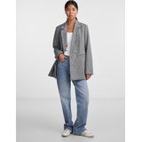 Pieces - Geruite Blazer - Met Reverskraag - Steekzakken - Lange Mouwen