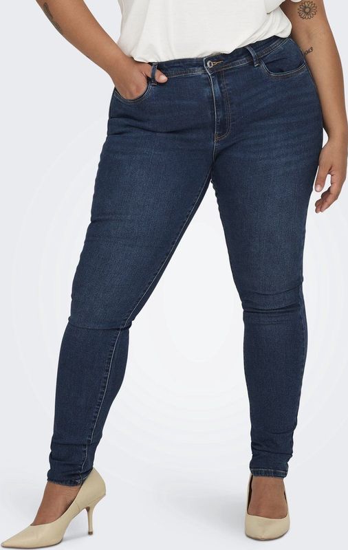 Skinny Jeans - Licht Verwassen Dark Denim Look - Katoen/Polyester