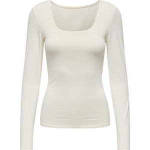 ONLY dames shirt longsleeve 2-ways wit