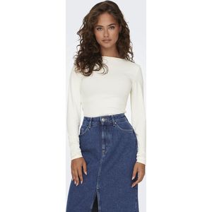 ONLY dames shirt longsleeve 2-ways wit