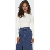 ONLY dames shirt longsleeve 2-ways wit