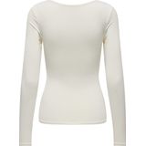 ONLY dames shirt longsleeve 2-ways wit