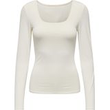 ONLY dames shirt longsleeve 2-ways wit