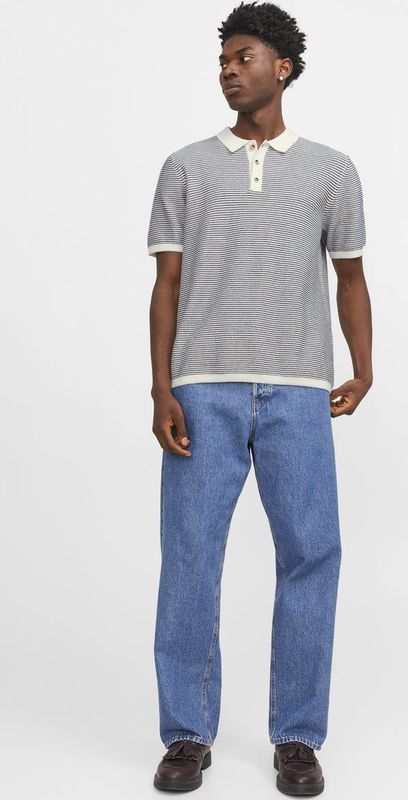 Jack Jones - Jjlucas Knit Ss Polo - Heren - Polo'