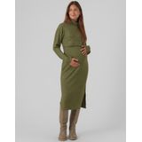 Mamalicious - Suniva June - Gebreide Jurk - Midi - Lange Mouwen