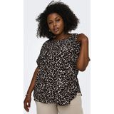 ONLY CARMAKOMA - Top - Geweven - Boothals - Korte Mouwen - Regular Fit