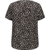 ONLY CARMAKOMA - Top - Geweven - Boothals - Korte Mouwen - Regular Fit