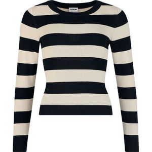 Gebreide Trui - Zwart - Viscose/Polyester - Ronde Hals