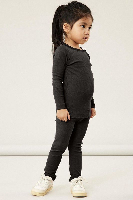 Name It T shirt Nmfkab Ls Top Noos 13198042 Black Dames