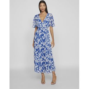 VILA - RILLA - Jurk - Blauw/Wit