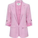 ONLY - ONLARIS LIFE 3/4 LOOSE BLAZER - Dames - Blazer - Kleur - Materiaal