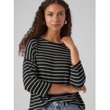 Gebreide Pullover - O-hals - 3/4 Mouwen - Verlaagde Schoudernaden