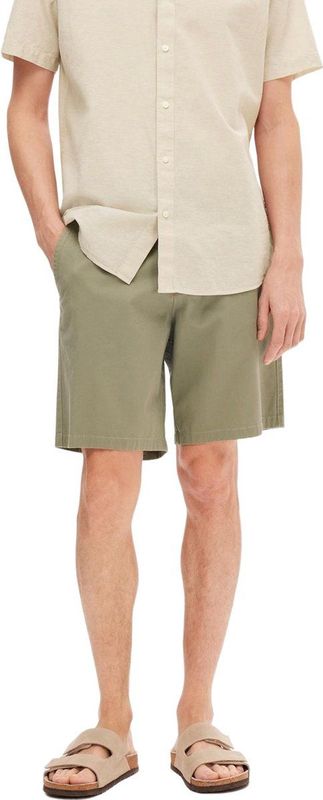 Selected Homme Heren Short SLHREGULAR BILL FLEX regular/straight Groen Volwassenen