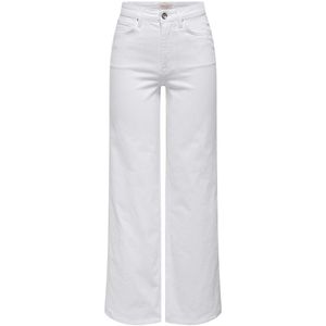 Onlmadison Blush Hw Wide DNM Cro Noos, wit, (M) W x 32L